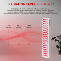 REDSKY AD-T1000 Appareil de Thérapie Infrarouge Professionnel et Domestique sur Pied 660nm 850nm 1000W, Panneau de Thérapie par Lumière Rouge à 200 LED pour le Corps
