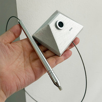 Stylo de sécurité de bureau avec support métallique et fil d'acier