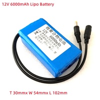 Baterai Lithium Polymer 12V Isi Ulang 8ah-10ah untuk CCTV Audio Monitor Paket Li Ion