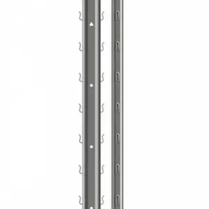 Galvanized Steel Perforated Square Sign Post U Post Poles U-channel Post With Holes Signs Pole Kit