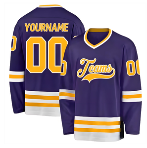 2026 Chinese fabrikant omkeerbare plus size sublimatieprint ijshockeytrui op maat gemaakte hockeykleding ontwerp je eigen ontwerp - Product Image 2