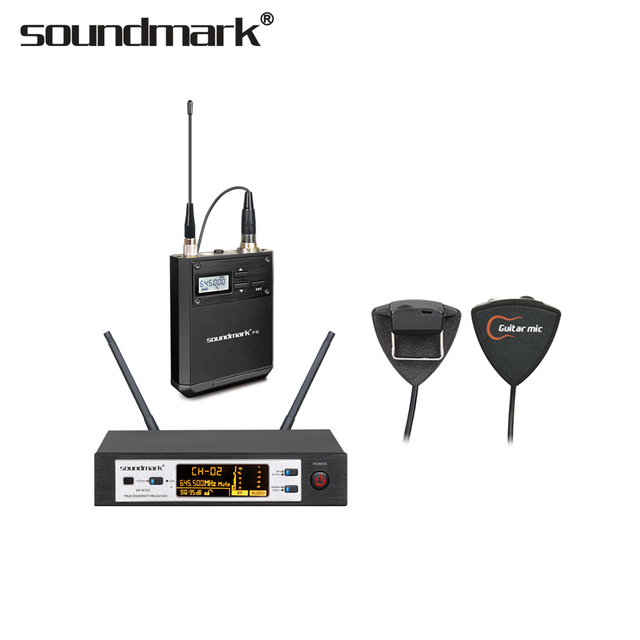 Soundmark CX-508 Professional Acoustic Classical Guitar Condenser Wireless Microphone Infrared Sensor AA Battery XLR Connector