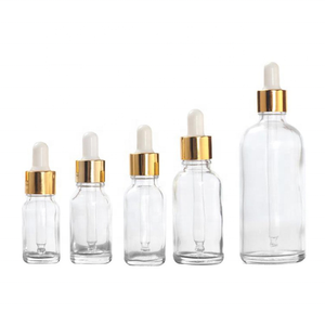 Flacon compte gouttes en verre transparent, huile essentielle cosmétique, huile essentielle, flacon compte-gouttes, 5ml, 10ml, 15ml, <span class=keywords><strong>20ml</strong></span>, 30ml, 50ml, 100ml - Product Image 1
