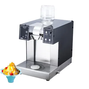 Full Automatic Milk Snow Ice Machine For Snow Cone Ice Shaved Hot Selling Commercial 9 CM Roller Length Ice Maker Making Machine