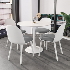 Wholesale Nordic MDF Top Coffee Shop Hotel Living Room Kitchen White Office Metal <strong>Tables</strong> Negotiation <strong>Table</strong> <strong>Tulip</strong> Dining <strong>Table</strong> - Product Image 4