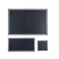 Tapis de bar antidérapant en PVC souple écologique avec bord blanc, vente en gros d'usine