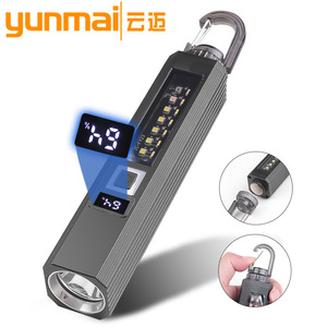 <b>Led</b> <b>Flashlight</b> 30W White Light Rechargeable With Digital Display Magnetic Hook For Hiking Camping Night Fishing - Product Image 5