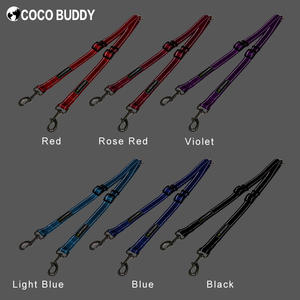 100% puro de Nylon reflectante correas dividido perro acoplador de correa - Product Image 6