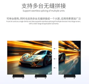 Indoor P2.5 Foldable LED Poster <b>Screen</b> Seamless Splicing Mobile LED Display Phone Controlled - Product Image 6