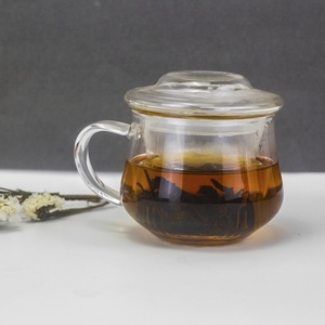 Tasse à thé en verre résistant à la chaleur à haute teneur en borosilicate de 300ml <span class=keywords><strong>avec</strong></span> <span class=keywords><strong>infuseur</strong></span> et couvercle Produit de boisson de qualité - Product Image 6