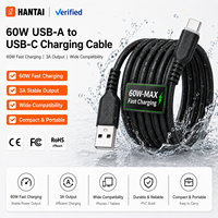 Câble USB A vers USB C 3A, câble de charge rapide et de transfert de données, cordon de chargeur USB C en PVC pour téléphone et tablette Android