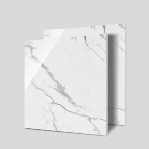 Carreaux de sol en porcelaine de luxe effet marbre blanc 600x600, importés de Dubaï, double vitrage, Piso Porcelanato, carreaux de sol vitrifiés émaillés - Product Image 1