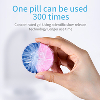 Tablettes nettoyantes solides pour toilettes à double effet, écologiques, jetables, à usage intensif (300 utilisations), pour cuvettes de toilettes, vente en gros