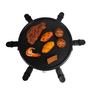 Plaque détachable antiadhésive, barbecue électrique d'intérieur sans fumée, <span class=keywords><strong>raclette</strong></span>, grill coréen, plaque chauffante pour la maison, pour le fromage, le chocolat - Product Image 2