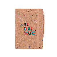 Planificateur en cuir recyclé couverture rigide en cuir de liège Journal personnalisé avec stylo