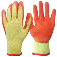 7G éponge sieste polycoton doublure latex mousse enduit doigt renforcé gants de travail d'hiver