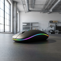 Souris sans fil bluetooth 5.2, souris de jeu Rgb, silencieuse, Rechargeable, 800-1200-1600 Dpi, pour Pc, ordinateur portable, macbook