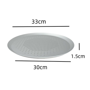 Rivestimento antiaderente Base traforata 30cm 12 pollici alluminio <span class=keywords><strong>teglia</strong></span> <span class=keywords><strong>per</strong></span> <span class=keywords><strong>Pizza</strong></span> rotonda <span class=keywords><strong>per</strong></span> <span class=keywords><strong>Pizza</strong></span> fatta in casa - Product Image 2