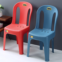 Chaises en plastique d'étude d'intérieur colorées, chaises en plastique sans bras empilables bjflamingo chaise de salle à manger solide de haute qualité