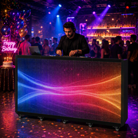 Écran LED mobile prêt à l'emploi avec roues, signalisation numérique DJ Botoh, écran LED HD pliable pour exposition commerciale