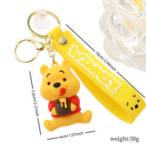 <span class=keywords><strong>Personaggi</strong></span> Anime americani cartoni animati 3D portachiavi in gomma morbida PVC portachiavi acrilico personalizzato - Product Image 2