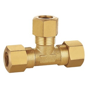 Raccord de compression en laiton plaqué 90 degrés pour tube d'eau, 1/4'', 5/16'', 3/8'', 1/<span class=keywords><strong>2</strong></span>'', forgé, norme SAE, certifié ISO 9001, garantie 5 ans - Product Image 2