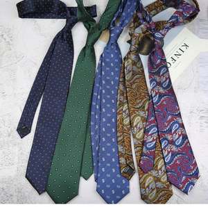 Cravate homme vintage aux couleurs sombres, style britannique, 8 cm, personnalisée, formelle, professionnelle, pour affaires, avec motif cachemire - Product Image 5