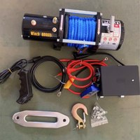 Treuil électrique à corde en nylon 12V/24V idéal pour ATV UTV et utilisation tout-terrain