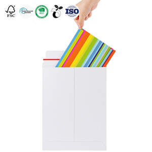 Customizable 0-8 Colors Recycled Kraft Paper Mailer Cardboard <strong>Envelopes</strong> Rigid Paper Mailing Bags - Product Image 3