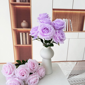 Ramo de Rosas de Seda Anna Rose de 7 Cabezas para Decoración del Hogar, Accesorios para Bodas, Flores Artificiales - Product Image 2