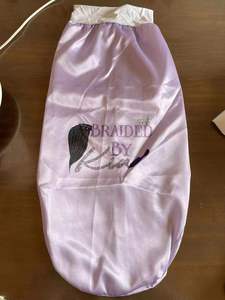 Custom Logo <b>Extra</b> Xl <b>Large</b> Jumbo Headband Long Braid Elastic Band En Satin Silk Sublimation Bonnet - Product Image 4