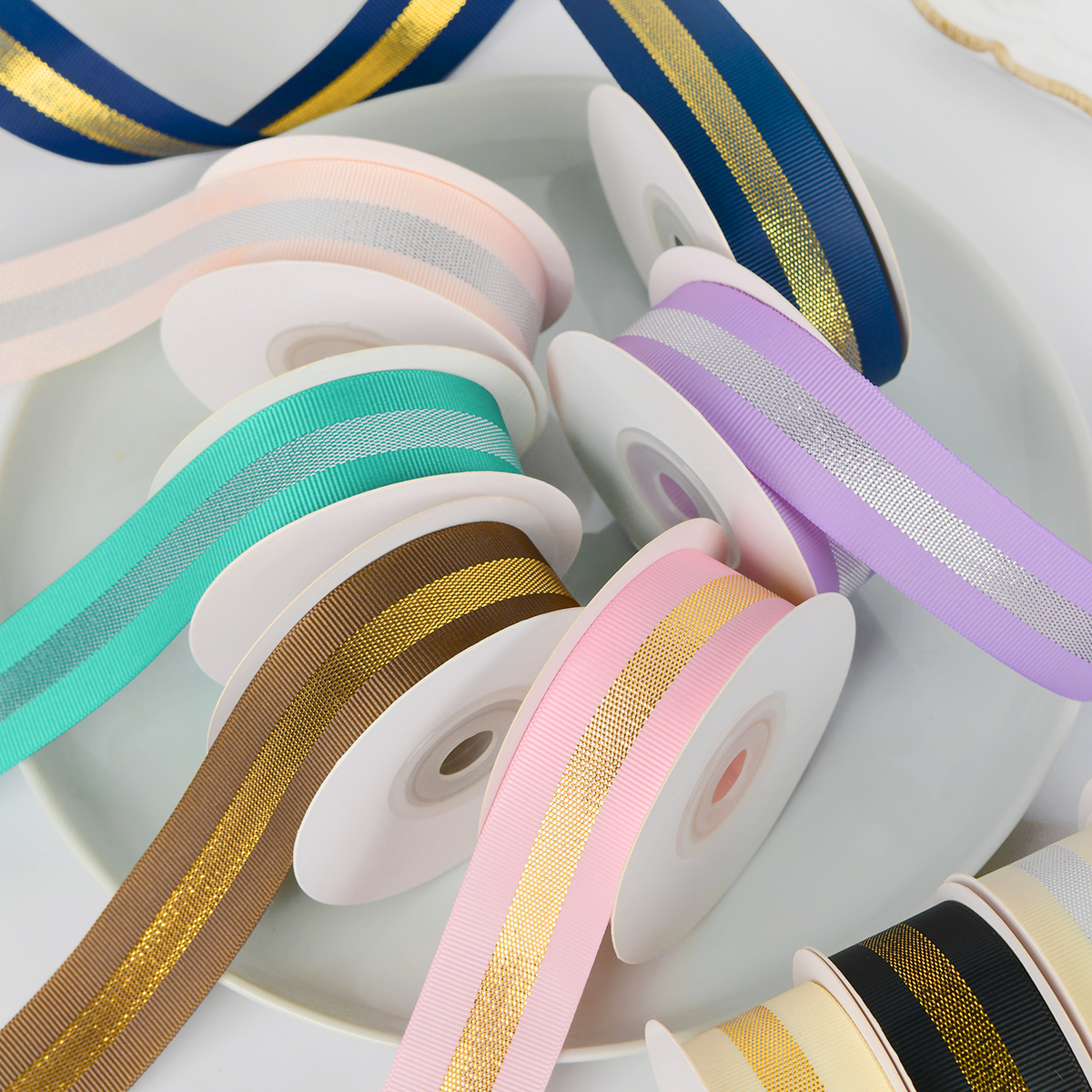 CSFY Factory Grosgrain Ribbons for Packing Box Gift Flowers Webbing Gift Ribbon Garment & Processing Accessories