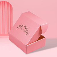 Ensemble de boîtes cadeaux pliantes en carton ondulé de luxe |   Vente en gros personnalisable |   Matériaux recyclés format A5, lamination brillante CMYK