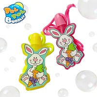 Souffleur de bulles en forme de lapin, jouet pendentif lapin pour enfants, cadeau de Pâques et de fête du printemps avec manuel d'utilisation