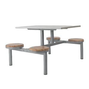 Offre Spéciale – Ensemble Table et Chaises de Restaurant/Cantine Moderne en Acier pour 6 Personnes – Idéal pour la Restauration Rapide Commerciale - Product Image 5