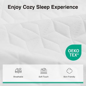 <span class=keywords><strong>Novilla</strong></span> Matelas en mousse à mémoire de forme Queen Size de 8 pouces Support haute densité Bord de boîte de confort respirant pour soulager la pression Confortable - Product Image 5