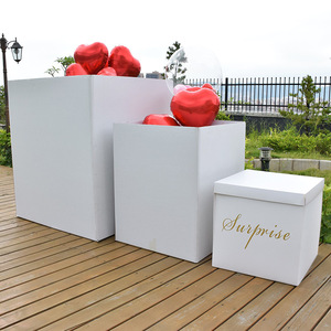 <span class=keywords><strong>Scatola</strong></span> Regalo per San Valentino con Palloncini, <span class=keywords><strong>Confezione</strong></span> in Carta Riciclata con Stampa, 50x50x50cm - Product Image 6