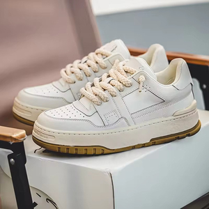Chaussures montantes pour hommes en cuir véritable, à embout en acier, à enfiler, style rétro printemps, à <span class=keywords><strong>semelle</strong></span> épaisse, type espadrilles, à bout pointu et ouvert - Product Image 2
