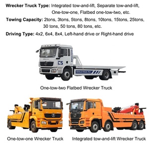 Nouveau véhicule de dépannage et de dégagement routier d'urgence SHACMAN Diesel manuel, LHD RHD, pour le sauvetage urbain à Dubaï - Product Image 4