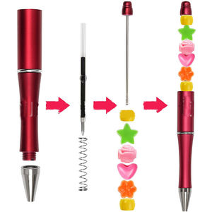 Papelería creativa, bolígrafo personalizado, bolígrafos de bricolaje, bolígrafos de cuentas con logotipo personalizado, bolígrafo barato para estudiantes - Product Image 4