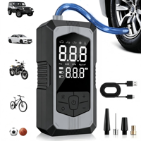 Compresseur d'air portable ABS pour gonflage de pneus, 150 PSI, manomètre numérique, arrêt automatique, gonflage rapide pour