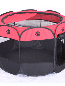 Puppy Playpen Indoor Pet Fence Breathable Scratch-Resistant Indoor Pet Safety Fence Oxford Cloth Pet Tent Button <strong>Dog</strong> <strong>Bed</strong> - Product Image 2
