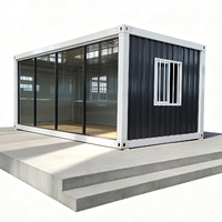 Maison conteneur de luxe pliable en acier léger, mobile, flexible, au design moderne et léger, pour camping, chambre, salle d'activités, mini et portable