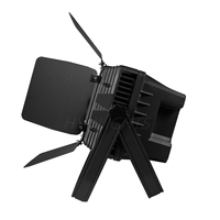 Luz de inundación LED impermeable IP65 para decoración de discoteca 24x18W RGBWA UV 6 en 1 efectos de escenario de DJ con puertas de Granero