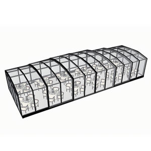 Recinto de Patio retráctil personalizado, cubierta solar, alta carga de nieve, <span class=keywords><strong>terraza</strong></span>, balcón de vidrio, habitaciones solares, apartamento de vidrio templado, Parque - Product Image 1