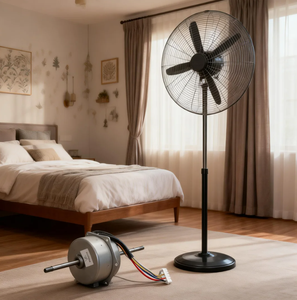 AC Motor Yimingde 220V 22W 1350RPM 80mm Foot Mount Low Noise for Household Table <b>Stand</b> <b>Fan</b> Ventilation OEM Custom Factory 4A-WXT - Product Image 1