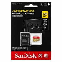 Carte SD SanDisk Extreme 190 Mo/s U3 V30 32 Go 64 Go 128 Go 256 Go 512 Go 1 To QXAA QXAV Flash