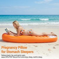 Matelas gonflable personnalisé léger et réglable avec trou pour la tête, flotteur de piscine pour femmes enceintes dormeuses sur le ventre