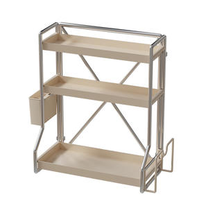 Estante moderno para especias de esquina con soporte para cuchillos y palillos, plegable, multifuncional, para encimera de cocina o montaje en pared. - Product Image 1