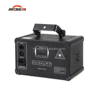 Projecteur laser 4 têtes avec LED rouges/jaunes, contrôle DMX512/sonore, indice de protection IP33, idéal pour les discothèques et les boîtes de nuit